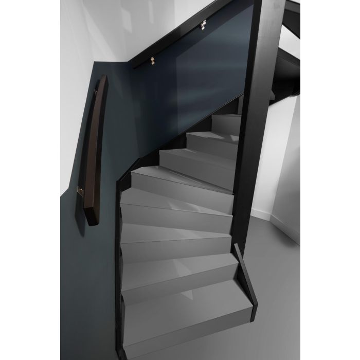 Stootbord pvc ral 9016 wit steenstructuur